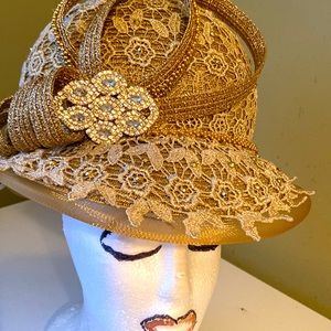 Beautifully Embellished Ms. Divine Church/Dress Hat